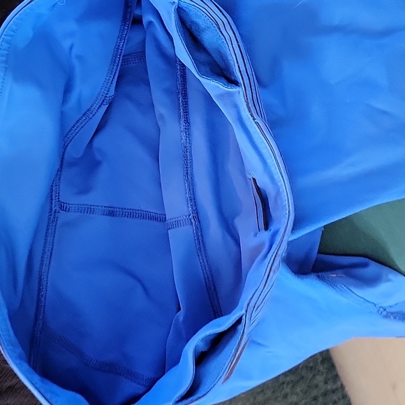 Lululemon Blue and Black Striped Capri Leggings - Picture 8 of 8